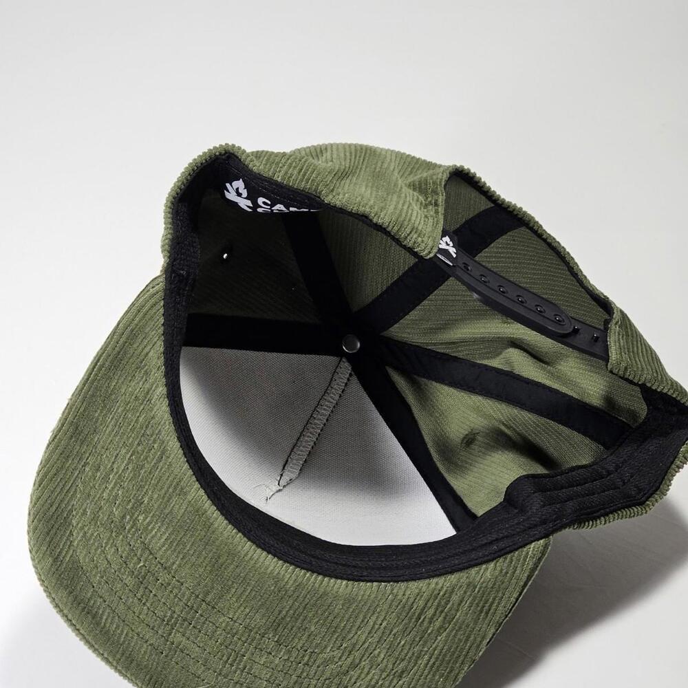 Brist Green Corduroy Camp Chef Camping Adventure Hat Snapback - Picture 3 of 8